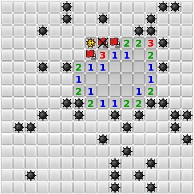 Minesweeper Solver output
